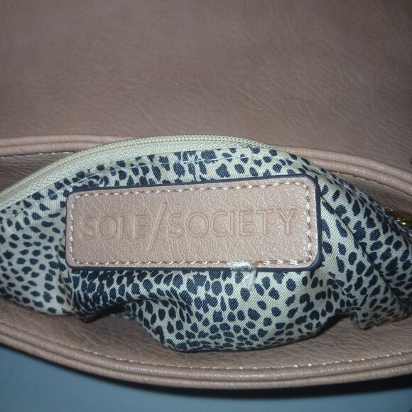 Sole Society Pink Top Handle Purse With Shoulder Cross Body Strap - Picture 11 of 12